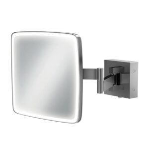 HiB Eclipse Square Magnifying LED Mirror