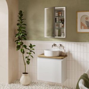 HiB Vanquish 50 Recessed LED Mirror Cabinet