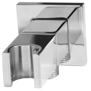 Saneux Shower Square Outlet Elbow & Holder With Stopcock