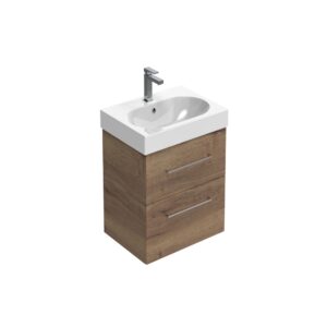 Saneux Austen 2-Drawer Wall Hung Vanity Unit 600mm