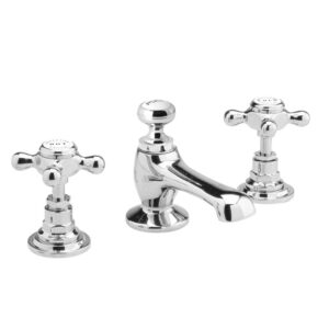 Bayswater Crosshead Hex 3-Hole Basin Mixer