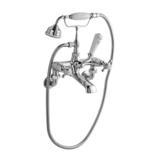 Bayswater Crosshead Dome Wall Hung Bath Shower Mixer