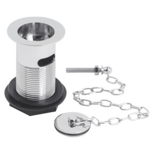 Bayswater Slotted Basin Waste With Brass Plug & Link Chain