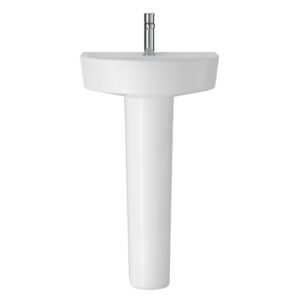 Hudson Reed Luna Wall Hung Basin 520mm & Pedestal