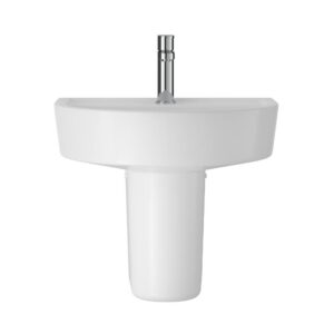 Hudson Reed Luna Wall Hung Basin 420mm & Semi Pedestal