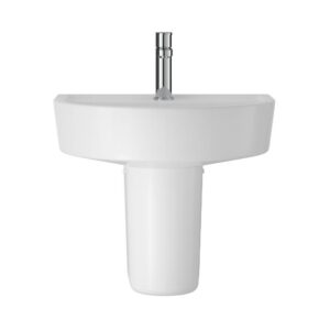 Hudson Reed Luna Wall Hung Basin 520mm & Semi Pedestal