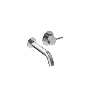 Saneux Cos Wall Hung 2-Piece Basin Mixer With Knurled Handle