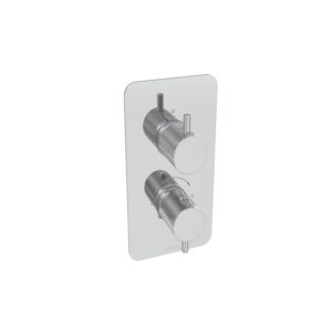 Saneux Cos 1-Way Thermostatic Shower Valve Kit With Knurled Handles