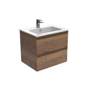 Saneux Uni 2-Drawer Wall Hung Vanity Unit 600mm