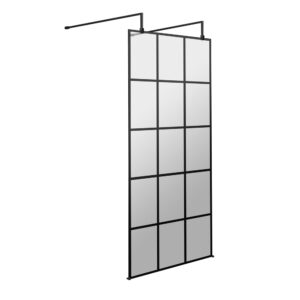 Hudson Reed Framed Wetroom Screen With Support Arms & Feet 700mm