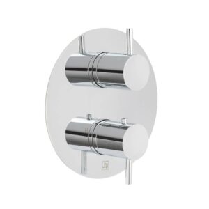 JTP Florence Round Thermostatic Concealed 2 Outlet Shower Valve