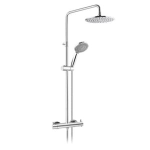 JTP Florence Thermostatic Bar Valve With 2 Outlets Shower Set
