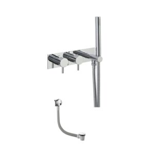 JTP 2 Outlet Shower Valve With Hand Shower & Bath Filler Set
