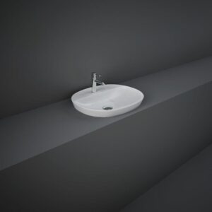 RAK Variant Oval Inset Basin 500mm With Tap Ledge