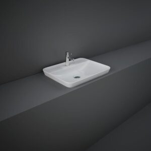 RAK Variant Rectangular Inset Basin 550mm With Tap Ledge