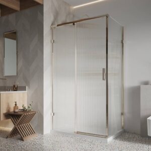 Roman Showers Liberty 8 One Door Fluted Slider For Corner 1200mm